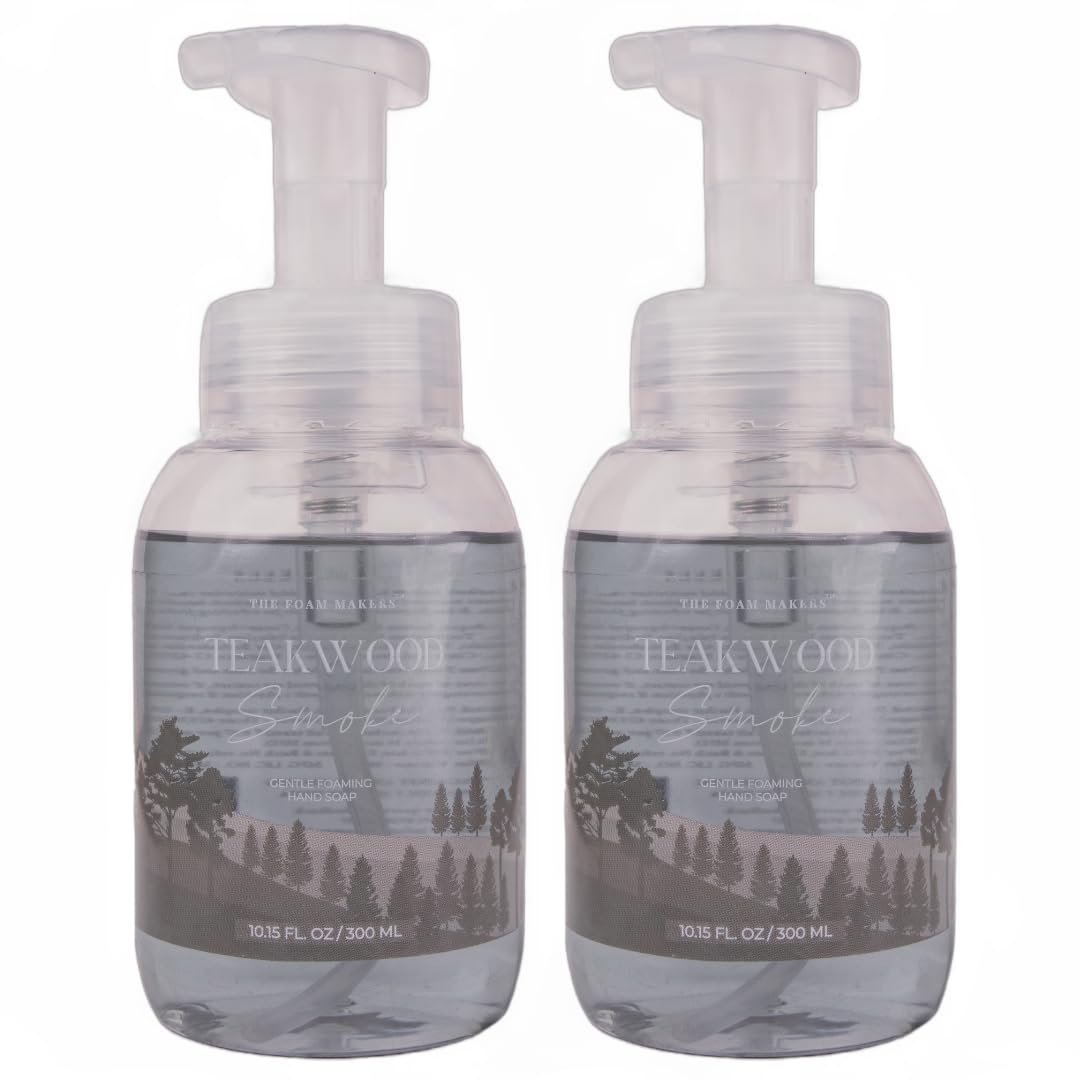 FOAMING HANDWASH TEAKWOOD SMOKE (PACK OF 2 X 300ML) RICH FOAM | SOFT HANDS | MOISTURE RICH |