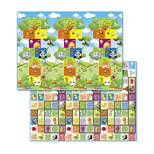 Tappetone Magico Pavimento Maxi per Bambini in Gomma Eva Atossica, 200x180 cm, Spessore 1,5 cm, Lavabile in Lavatrice, Senza BPA, con Gioco della Campana