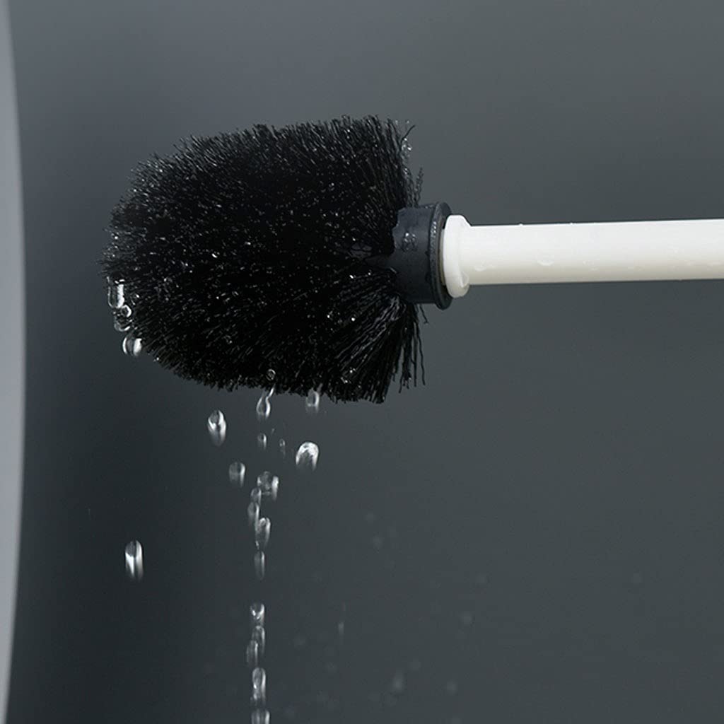 Escobilla Baño/Escobilla y Portaescobillas de Baño Escobillero de pared con mango largo, escobilla de baño, diseño minimalista moderno, escobilla de baño, limpieza del hogar, juego de escobillas de ba