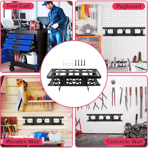 Support de rangement mural 12 emplacements pour outils - 4