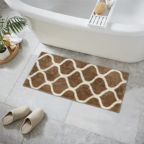 Image of The First Home Decor Modern Anti Slip doormats for Entrance Living Room Bedroom Kitchen Bathroom Doormat 1.5x3 feet (D2D13)