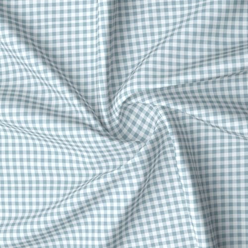Image of MORADO Premium Glace Cotton 210 TC Single Bedsheet with 1 King Size Pillow Covers (60x90 Inches, White&Grey)