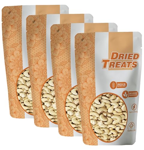 Image of Dried Treats Dried Fruits Nuts And Seeds (Cashew /Kaju roasted, 1000g (4x250g))
