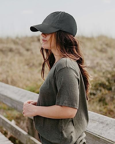 Image of FURTALK Unisex Vintage Washed Unstructured Baseball Cap Washed Cotton Adjustable Dad Hat
