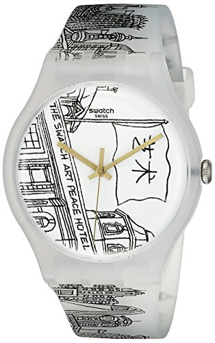 Swatch Unisex SUOZ197 Originals Swiss Quartz White Watch
