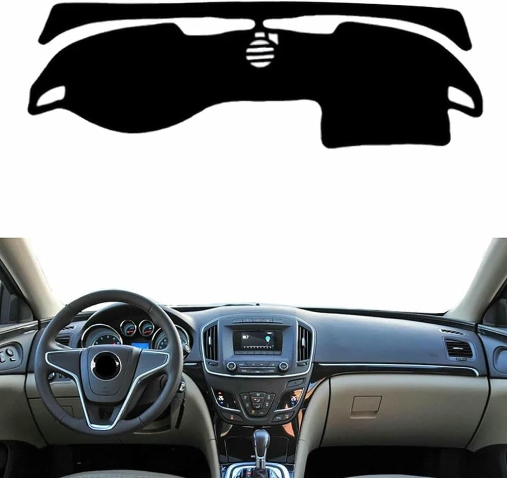 Ddaixq Normal Car Dashboard Mat For Buick Regal 2009-2016, Anti Slip Anti Glare Dustproof Dashboard Cover Pad Protector Dash Cover Sunshade Dashmat