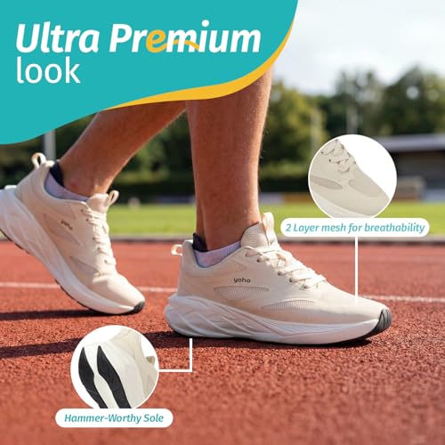 Image of YOHO Tempo Sports Shoes for Men | Stylish & Lightweight Sneaker for Man /Boys | Casual Shoe for Walking, Running, Gym & Everyday Use - 906