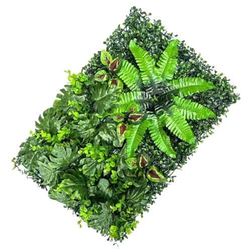 人工植物の壁パネル | プライバシーフェンススクリーニング | リアルな人工緑の生垣パネル 屋内/屋外での使用に 結婚式、庭、カフェ、レストラン、パティオ、ホーム&パーティーの装飾に。