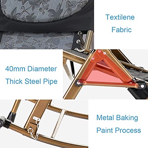 PROSFIA Recliners Heavy Duty Garden Rocking Chair Folding Adjustable