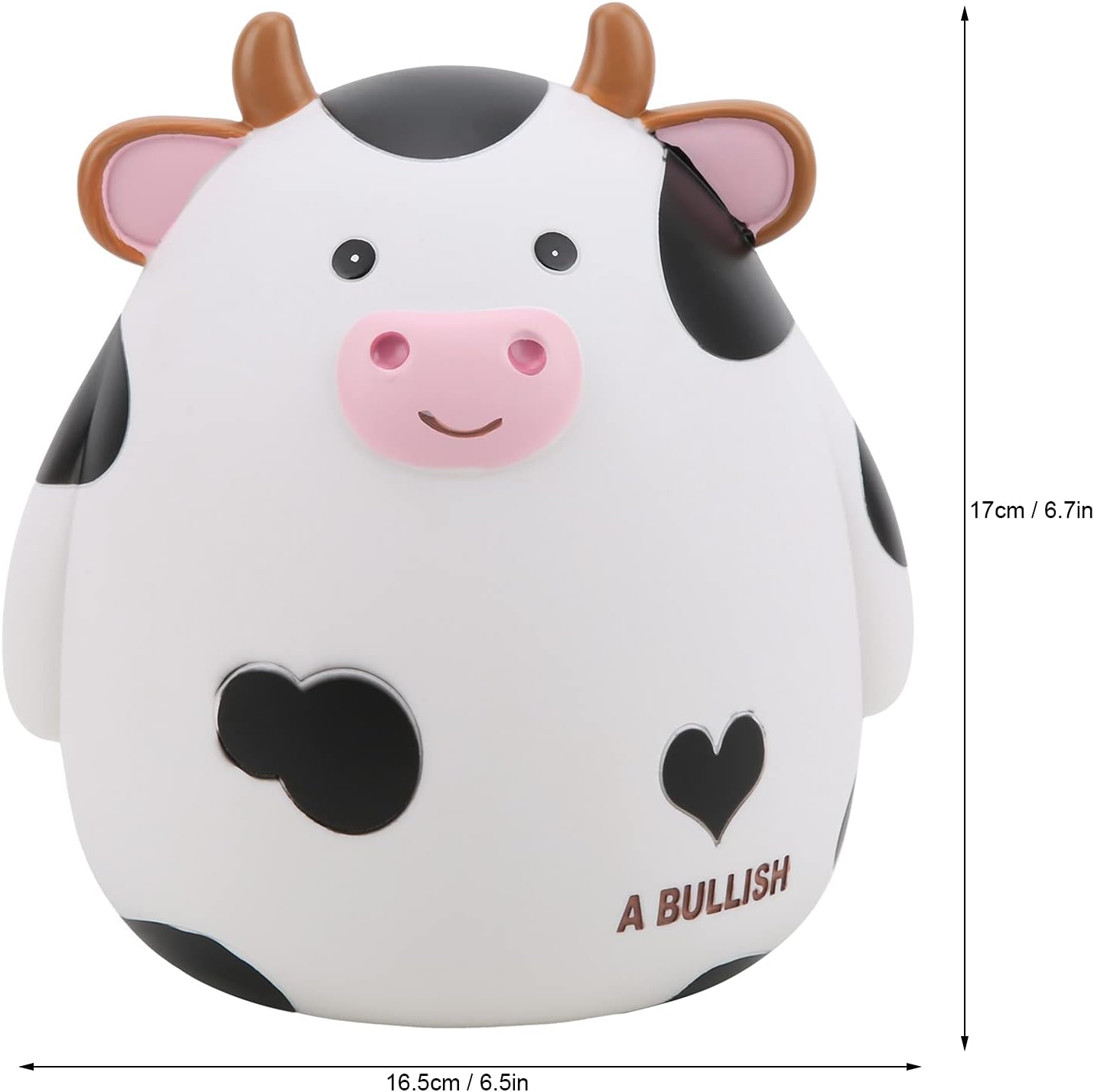 Cow Piggy Bank, Unbreakable Plastic Money Bank for Kids Girls and Boys, Practical Gifts for Birthday, Easter, Christmas