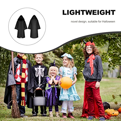 Cape d'Halloween unisexe longue en velours pour masquer vos habits - 5