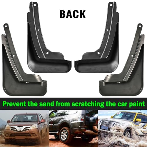 Image of XUKEY Mud Flaps for Chevrolet Trailblazer 2020-2025, TPO Plastic All Weather Splash Guards, Front and Rear, No Drilling Required, 4-Piece Set