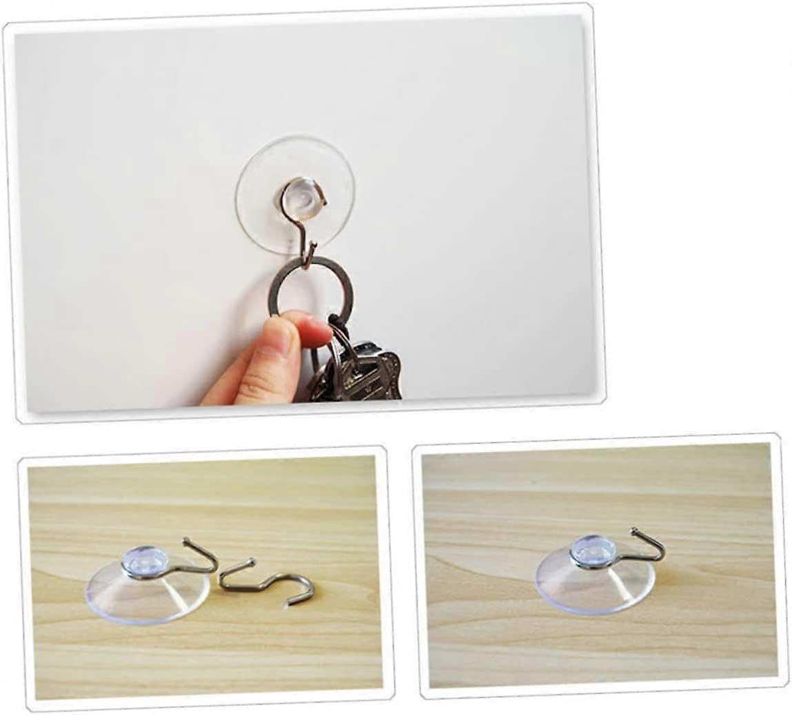 JOYHAPPST 60 Pcs Wall Hanging Hooks Hook up Wall Hanger Hook for Kitchen Powerful Sucker