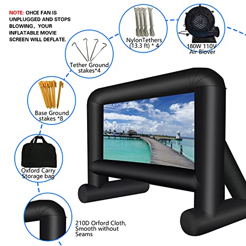 Gzkyylegs 16FT 16 Feet Inflatable Movie Screen Outdoor thumb #2