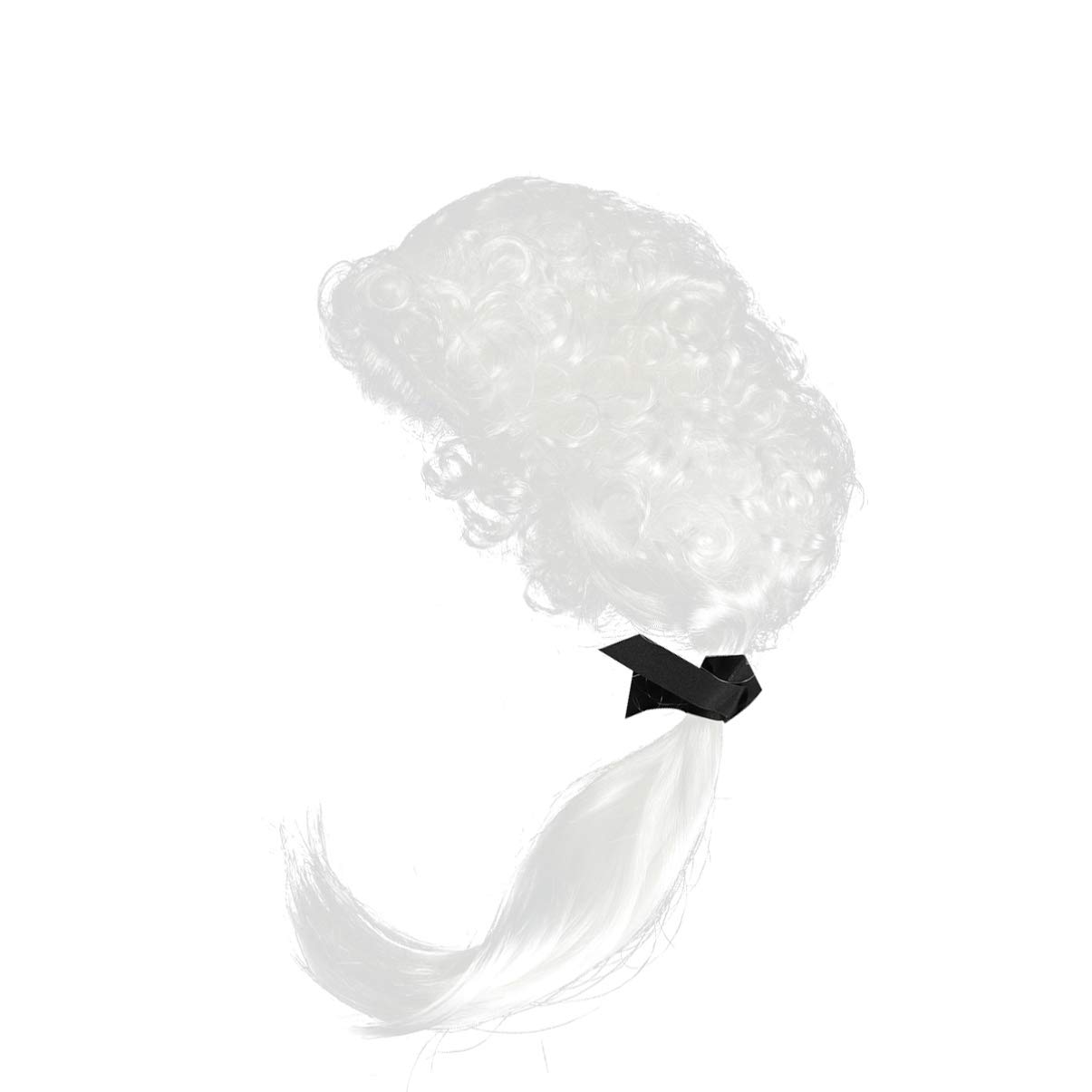 TOYANDONA Baby Clothes White Wig Curly Hair Gentleman Lawyer Wig Costume Cosplay Accessory for Adults and Children (White) Bride Robe - Image 4
