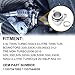 TEMSONE Aluminum Water Hose Fitting Compatible with BMW N51 N52 N53 N54 335i 335xi 135i 325i 330i 3.0L, Replaces 11537544638 11537541992（Silver）