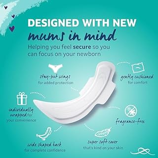 Lil-Lets Maternity Pads, Extra Long Maxi Thick Towels, With Wings, Postpartum/After Birth Essential, 3 Packs of 10 (30 towels), Packing May Vary