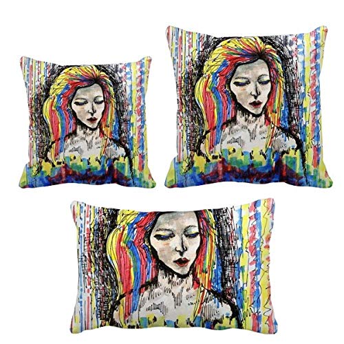 Coussin d'art abstrait de qualite superieure ensemble complet de decoration de sofa - 2