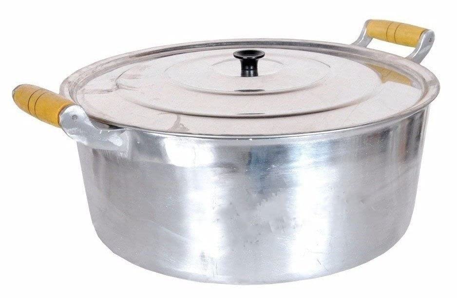 Panela Caçarola Grande Alumínio Batido Fundido Grosso N40 18 litros