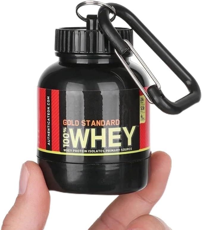 Serveuttam Whey Protein Powder Container Keychain Easy to Carry