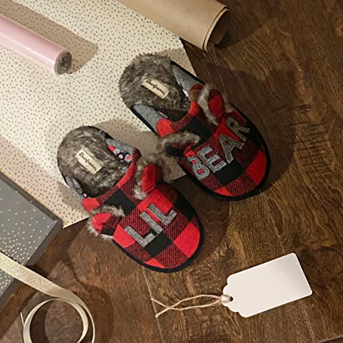 Dearfoams Kids Unisex Slipper, Lil Bear Plaid, Us 11-12 Toddler #TOP5