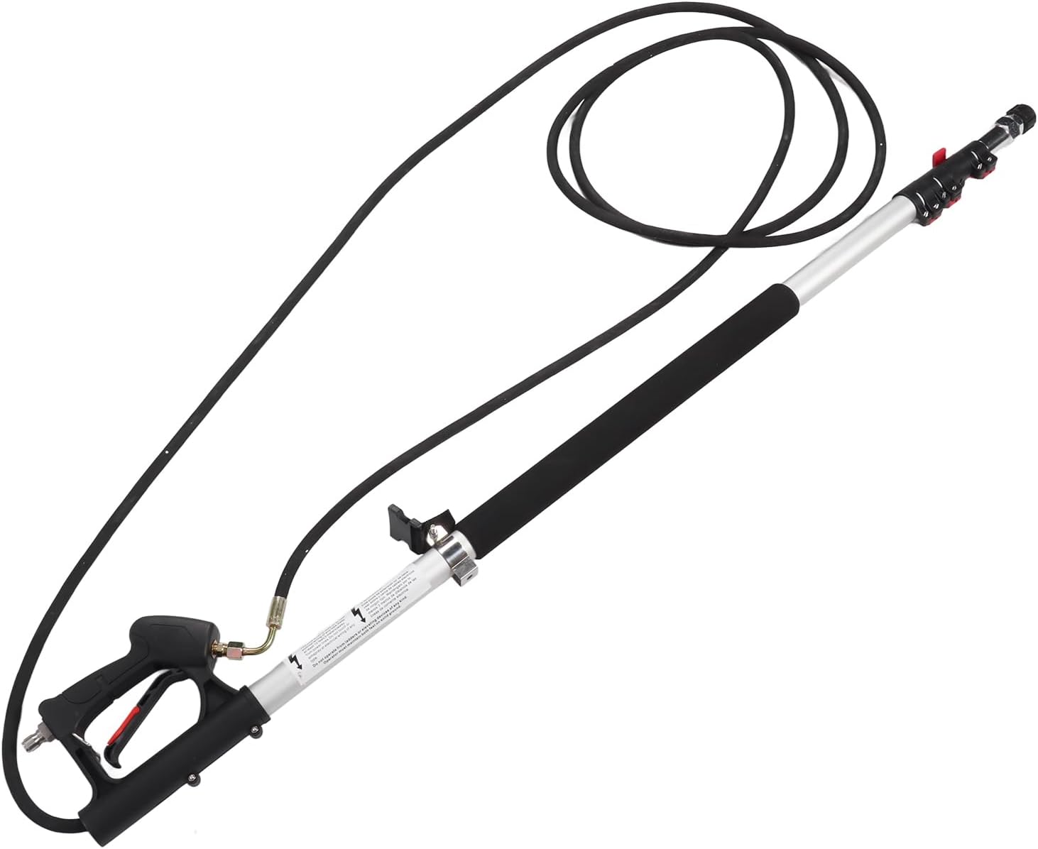 Dioche Power Washer Lance Telescoping Pressure Washer Wand Extension Wand with 5 Nozzles & 2 Hose Adapters for Effective Gutter Cleaning and Outdoor Use