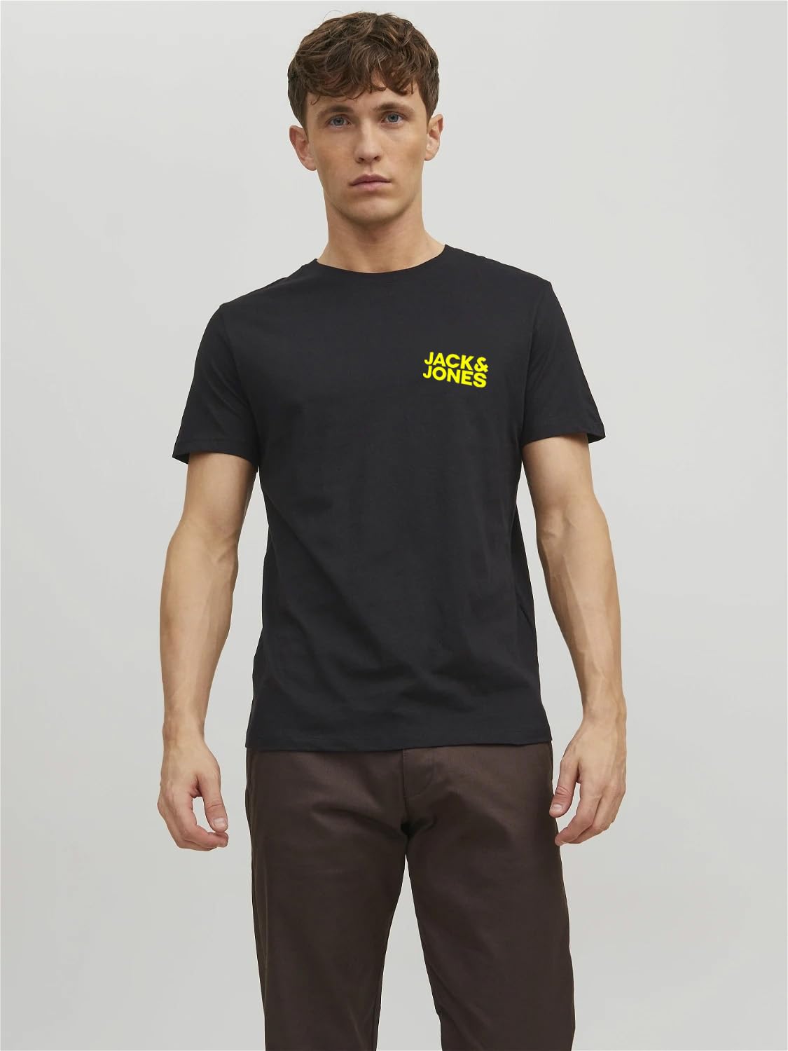 JACK & JONES, JJECORP Logo Tee SS Crew Neck - Maglietta da Uomo a Girocollo, Confezione Risparmio, con Stampa Grafica, XXL