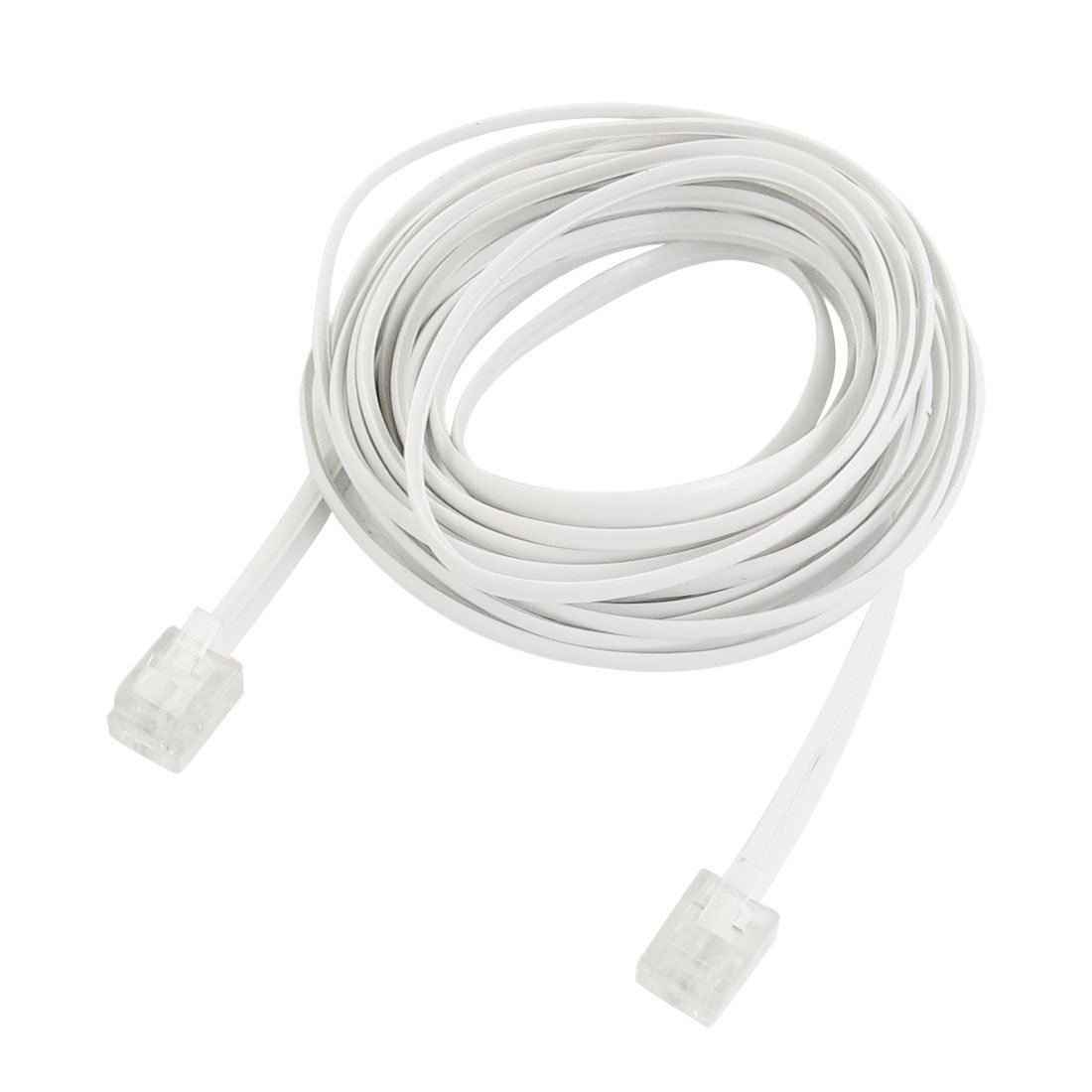 Cable de línea de teléfono RJ11 macho antiinterferencias de 4 metros con conector 6P2C estable 6