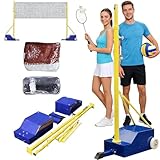 ✅【Poteaux de volley-ball/badminton avec filet】 Doublez le plaisir avec un seul ensemble complet ! Cet ensemble combiné volley-ball/badminton comprend un filet de volley-ball et un filet de badminton, idéal pour varier vos jeux de jardin sans acheter d'équipement supplémentaire. Parfait pour les familles qui aiment la diversité.