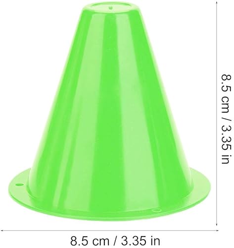 Miniatura 3 de 10pcs Conos de Fútbol Entrenamiento Conos de Tráfico para Entrenamiento Fútbol (Verde)