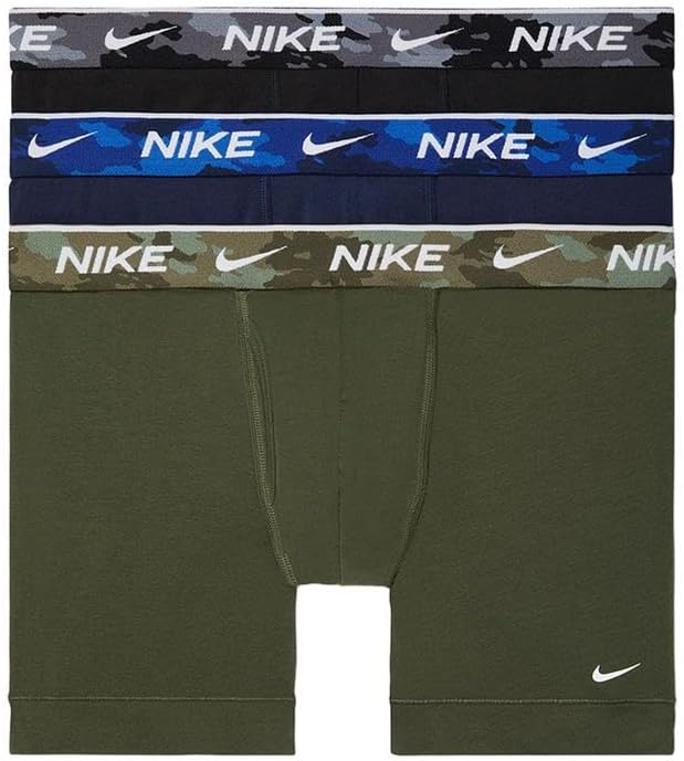 Nike mens Essential Cotton Stretch W/Fly Boxer Brief Underwear (3-pack) - Image 5