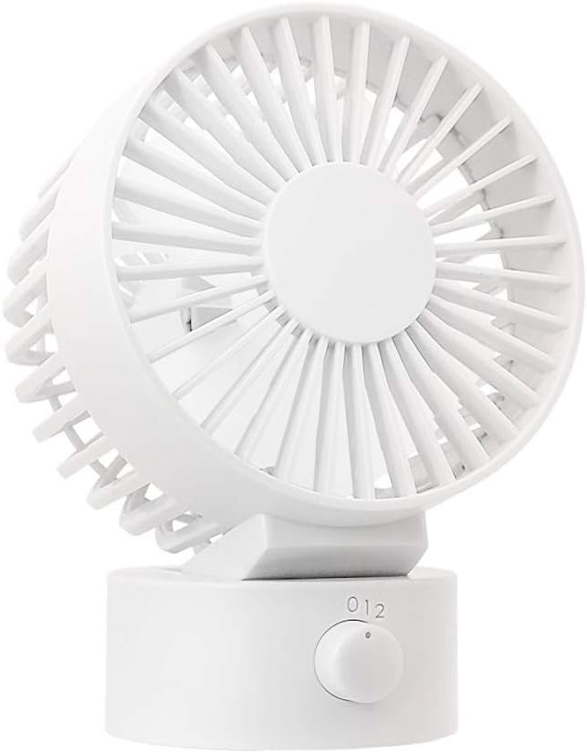 Mini USB Desk Fan with Updated Strong Airflow, 2 Speeds, Whisper Quiet, Perfect Portable Personal Fan for Desktop Office Table