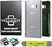 CELL4LESS Replacement Back Glass Cover Back Battery Door w/Custom Removal Tool & Pre-Installed Adhesive for Samsung Galaxy S8 Plus OEM - All Models G955-2 Logo - OEM Replacement (Arctic Silver)