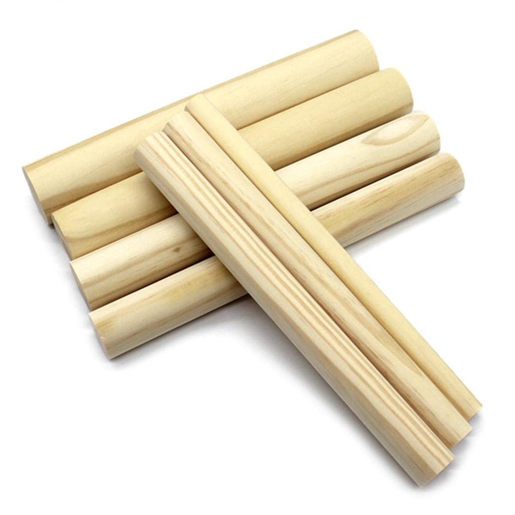 5 Stück Holzstäbe Basteln Bastelstäbe Holz Modellbau Pinienholz Vielseitig Glatt für Architekturmodellbau Unterrichtsbasteln Heimwerken