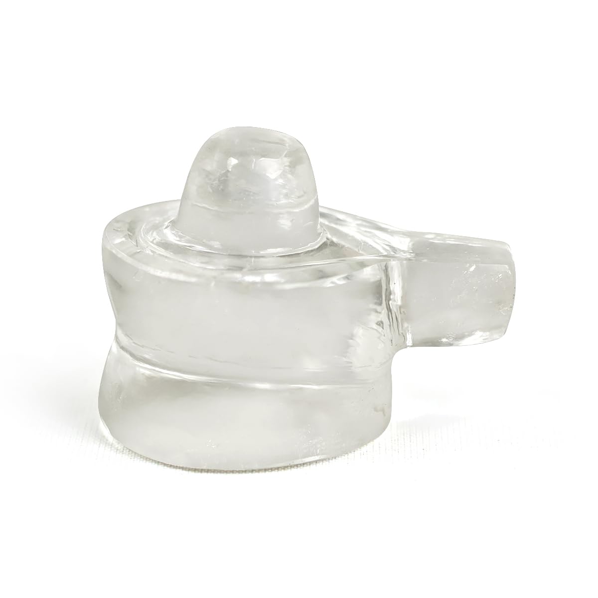 Reiki Crystal Products Clear Quartz Crystal Stone Shivling Statue Clear Quartz Shiva Lingam for Pooja Home 1Inch Approx Charged by Reiki Grandmaster & Vastu Expert.