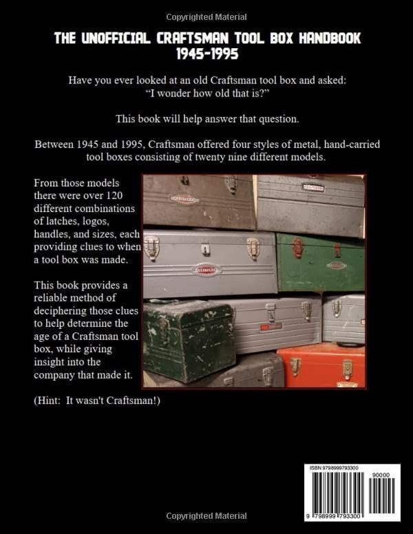 The Unofficial Craftsman Tool Box Handbook: 1945-1995 image 3