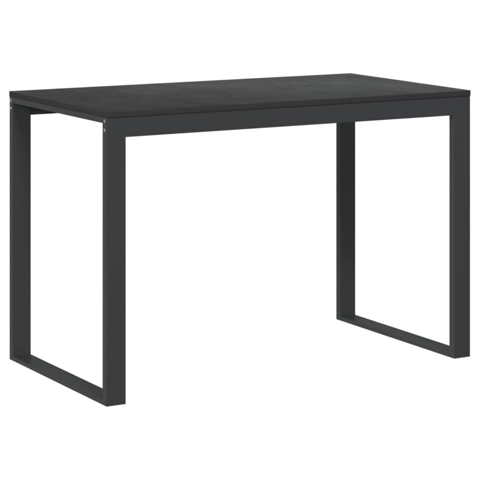 Homgoday Biurko komputerowe, biurko zajmujące mało miejsca, stół biurkowy, biurko do gier do pokoju dziecięcego, czarne biurko komputerowe 110 x 60 x 73 cm, wielowarstwowe drewno