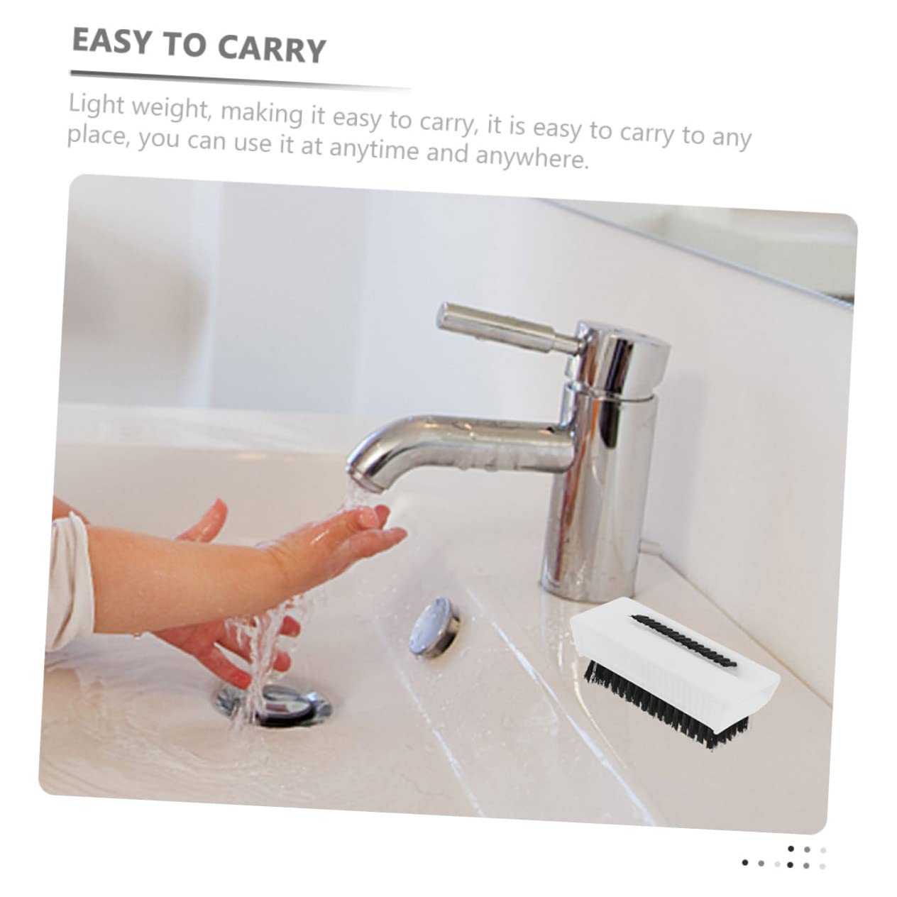 8pcs Multi-function Nail Brush Soft Bristles for Body and Nail Cleaning