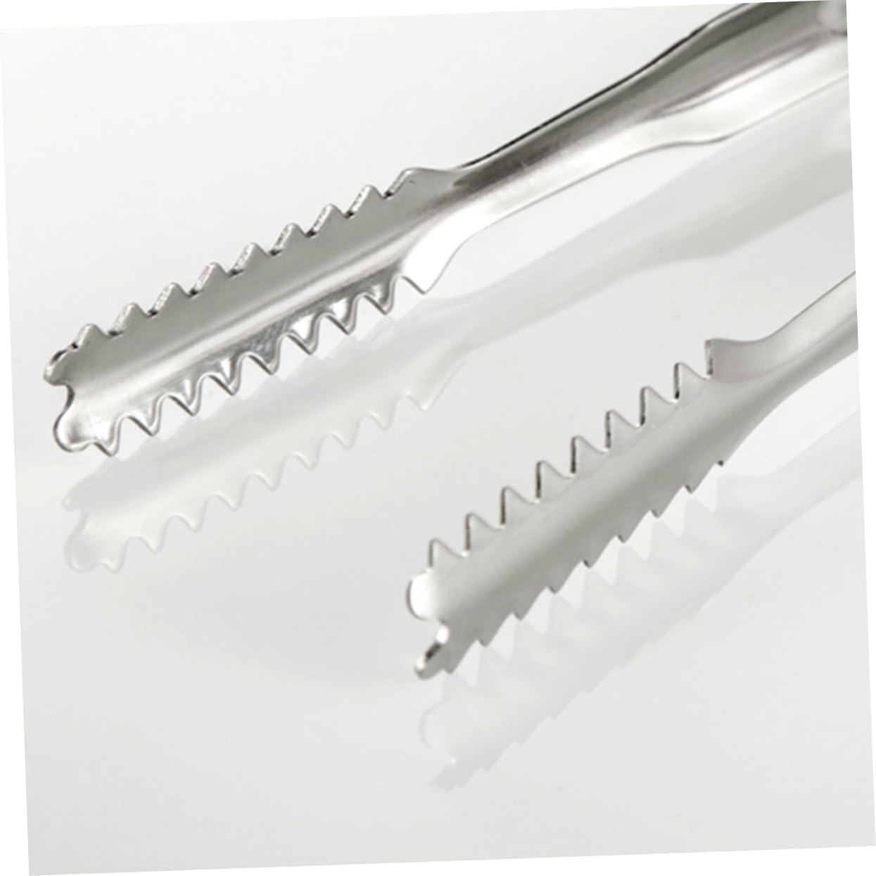 Cabilock 3Pcs Stainless Steel Ice Tongs Medium Sugar Tongs with Teeth for Easy Serving of Ice Sugar Cubes and Appetizers for Home Cafe Bar Use