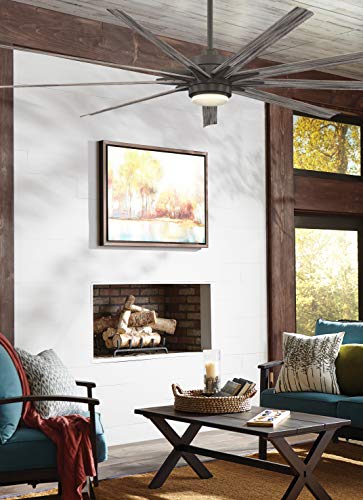 Fanimation Fpd8159Grw Odyn Ceiling Fan With Led Light Kit, 84", Matte Greige #TOP3