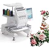 12 Needle Computerized Sewing & Embroidery Machine with 3D Mirror Effect, Large Embroidery Area for T-Shirts, Hats & More - Perfect for Commercial Use