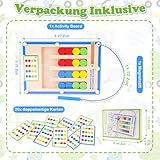 Montessori Spielzeug ab 3 4 5 6 Jahre Junge Mädchen: Motorikspielzeug Geschenk Junge 4-5-6-7 Jahre Geburtstagsgeschenk Activity Board für Kinderspielzeug ab 3-8 Jahr Holzspielzeug Lernspiele Labyrinth