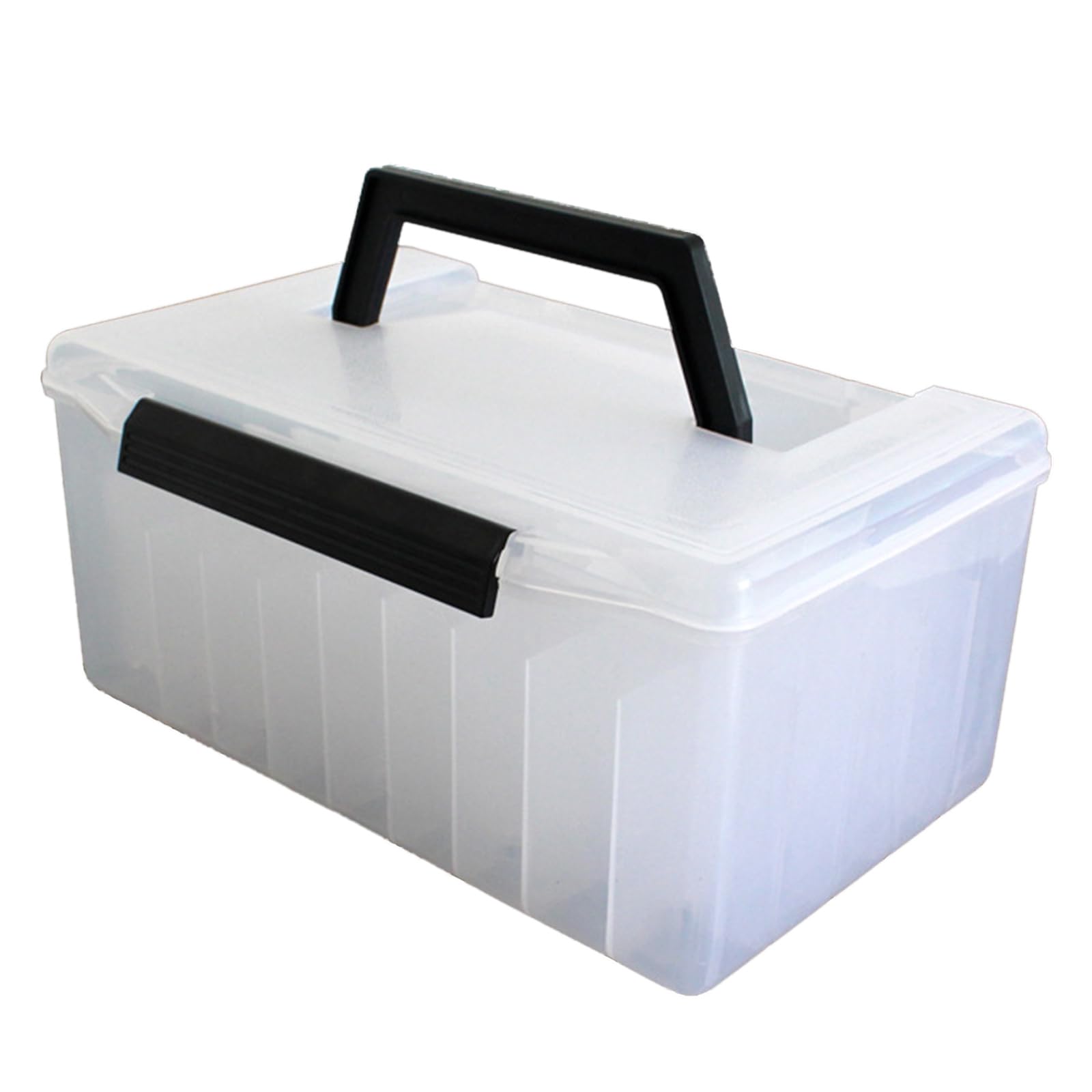 Caja de pesca al aire libre con 52 rejillas de plástico, caja de aparejos de pesca, calamar, señuelos duros, caja de herramientas, caja de almacenamiento de cebos artificiales