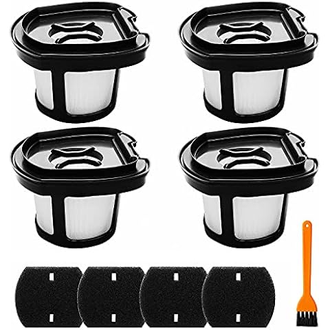 4 Pack 2284w Vacuum Replacement Filter for Bissell Pet Hair Eraser Filter Hand Vacuum 2284W 2390 2389 2390A, Compare to Parts # 1614212 1614203 1614204, 4 Mesh Filters and 4 Foam Filters Cover