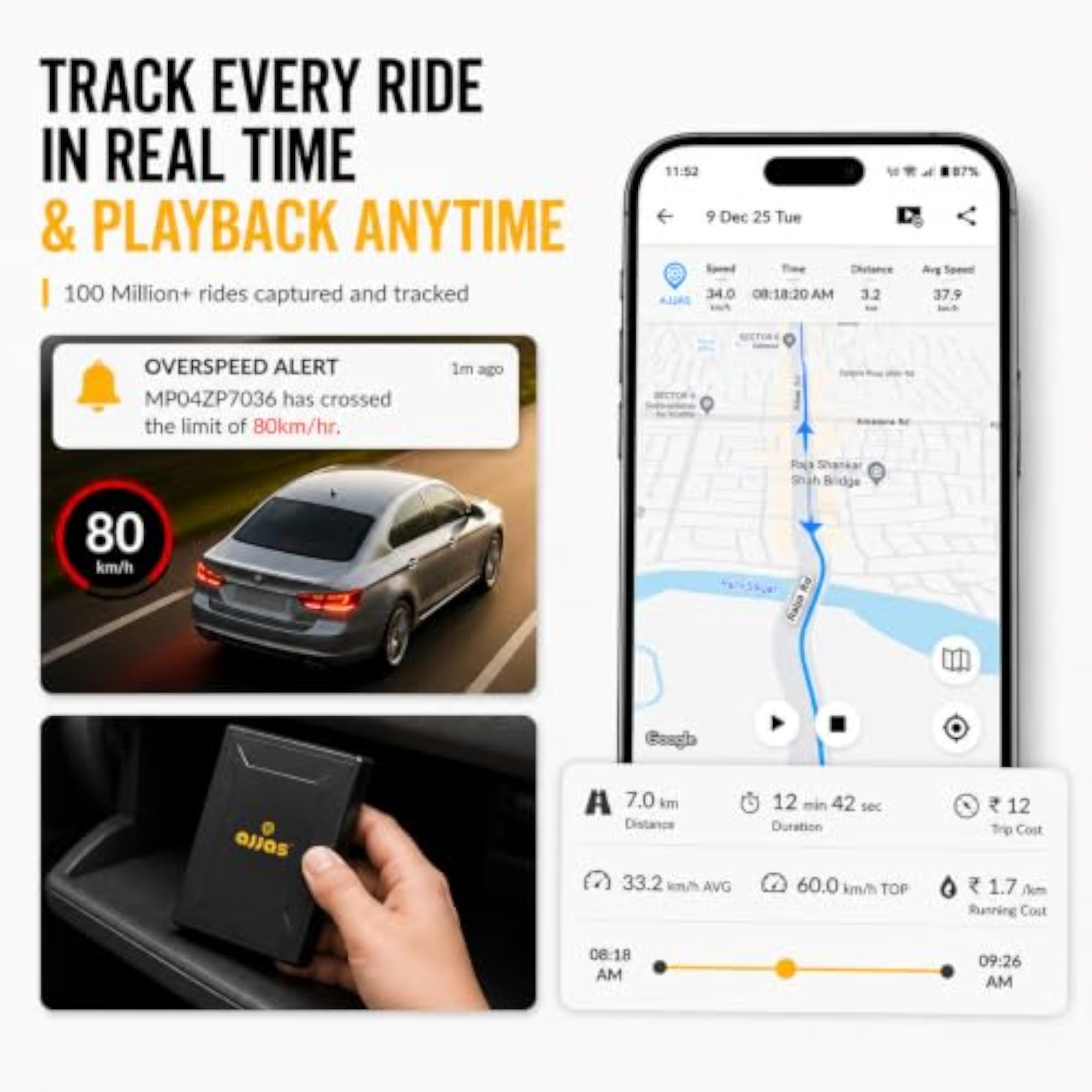 GO Wireless GPS Tracker for Vehicles