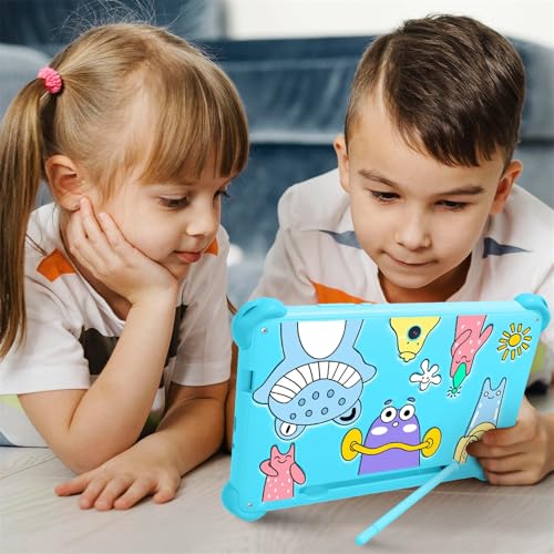 Image of Kids Tablet 7 inch Tablets for Kids, 32GB Android Toddler Tablet with Case Included, WiFi, Bluetooth, IPS Screen, Parental Control, GMS Educational Children's Learning Tablets for Boys Girls (Blue)
