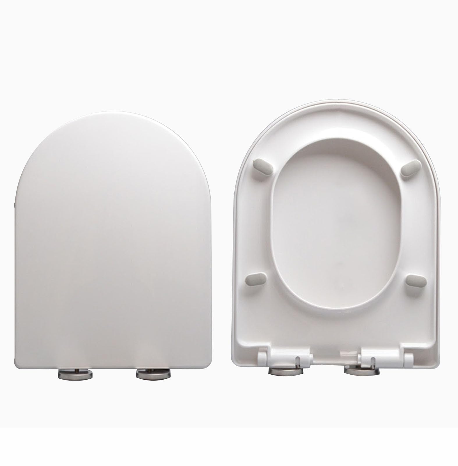 Soft Close White pp Toilet seat with Adjustable Hinges, Quick Release, Fixing Easy Installation Cleaning, Soft, Adjustable, White, Close, Toilet, Quick, Hinges, seat