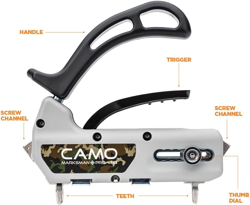 CAMO Marksman Pro-NB, Narrow Board Deck Tool for Edge Fastening Installation, Fits 3-1/4 to 5" Boards, 3/16" Spacing, (0345015)…