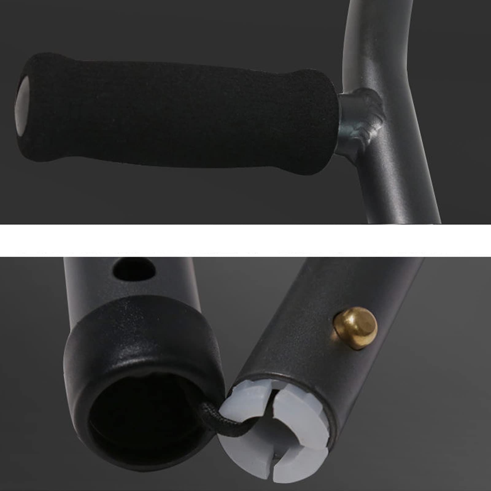 Muletas plegables de aluminio para adultos y niños, muletas ergonómicas para axilas para alturas de 145 a 180 cm, muletas ajustables para jóvenes, adultos y adultos altos
