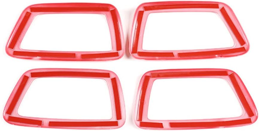Door Handle Panel Cover Trim for Toyota Tacoma 2016 2017 2018 2019 2020 2021 2022 2023 Red Interior Decoration Car Accessories 4PCS ABS